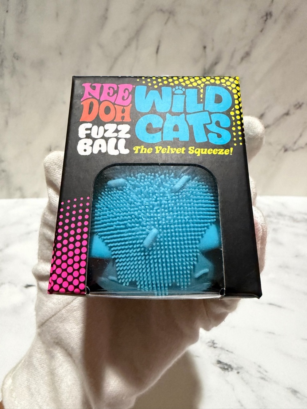 NeeDoh Fuzz Ball Wild Cats - BLUE - Picture 2 of 9